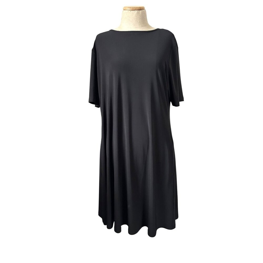 Sympli Women's Size 14 Comfortable Dress Short Sleeve Jersey Swing